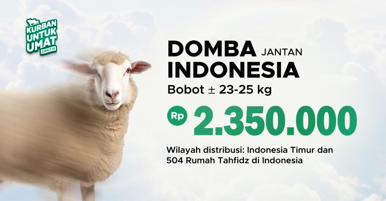 Banner program KURBAN DOMBA INDONESIA