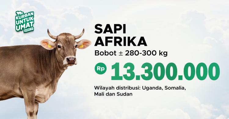 Banner program KURBAN SAPI AFRIKA