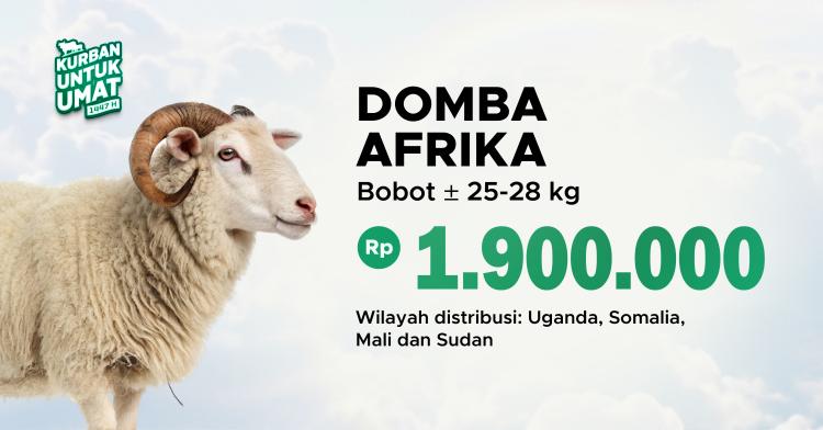 Banner program KURBAN DOMBA AFRIKA