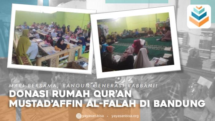 Banner program Donasi Rumah Tahfidz Quran Mustadaffin Al-Falah