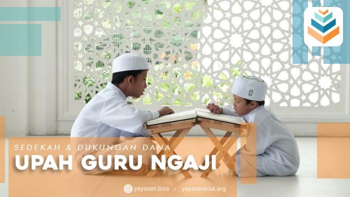 Banner program Upah Guru Ngaji