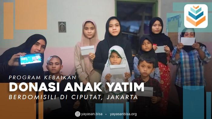 Banner program Donasi Anak Yatim di Ciputat