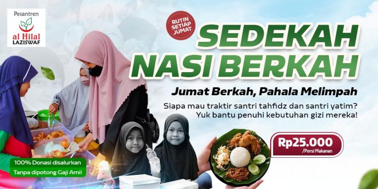 Banner program SEDEKAH NASI BERKAH