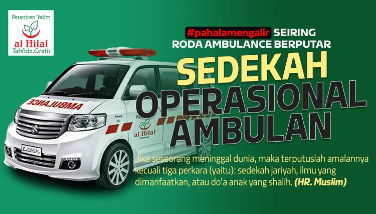 Banner program Sedekah Operasional Ambulance Gratis