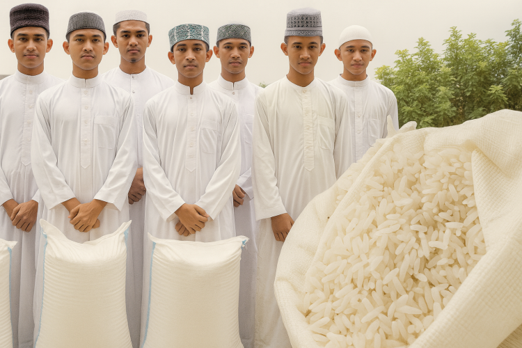 Banner program PROGRAM BERAS UNTUK SANTRI YATIM DHUAFA