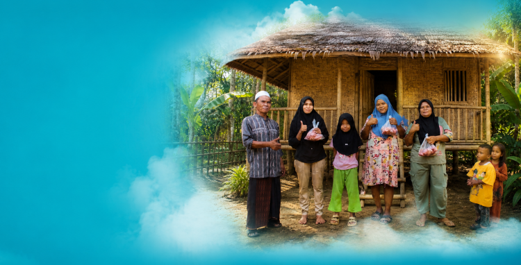 Banner program QURBAN BERKAH UNTUK PESANTREN DAN MASYARAKAT PEDALAMAN
