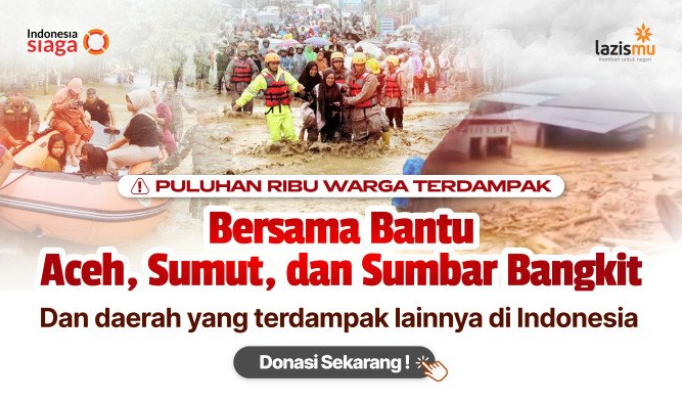 Gambar banner Donasi Siaga Bencana Bantu Korban Aceh dan Sumatera