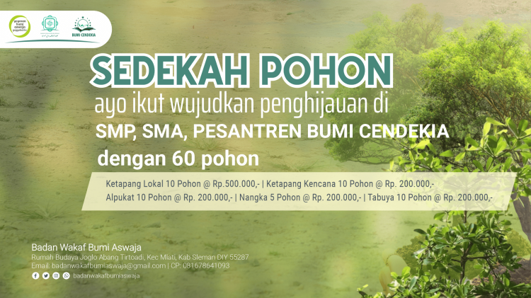 Banner program YUK SEDEKAH POHON 