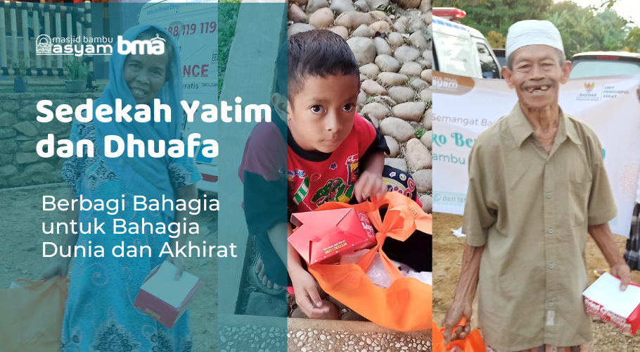 Banner program Sedekah Yatim dan Dhuafa