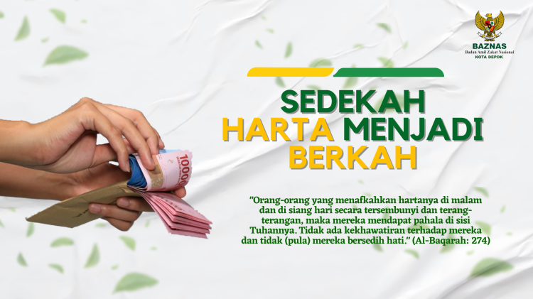 Banner program Sedekah Harta Menjadi Berkah