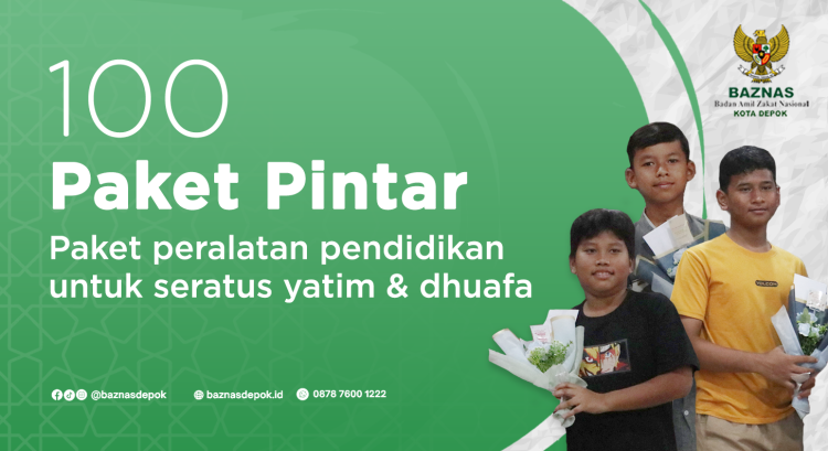 Gambar banner Donasi 100 Paket Pintar untuk Yatim dan Dhuafa Gambar banner Donasi 100 Paket Pintar untuk Yatim dan Dhuafa