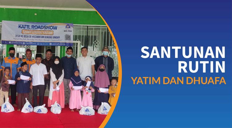 Banner program Sedekah Santunan Yatim dan dhuafa