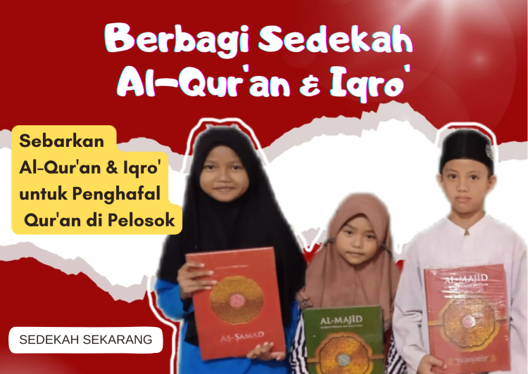 Gambar banner Berbagi Sedekah Al-Quran dan Iqro Gambar banner Berbagi Sedekah Al-Quran dan Iqro