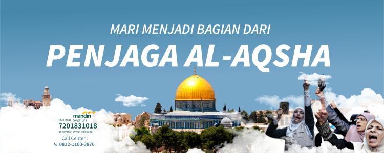Banner program Donasi untuk Penjaga Masjid Al-Aqsa 