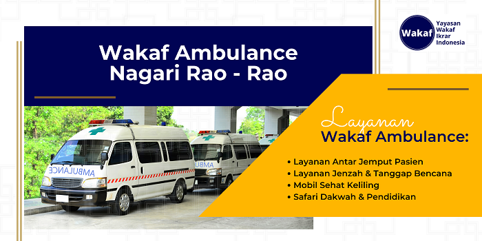Gambar banner Wakaf Ambulance Nagari Rao - Rao Gambar banner Wakaf Ambulance Nagari Rao - Rao