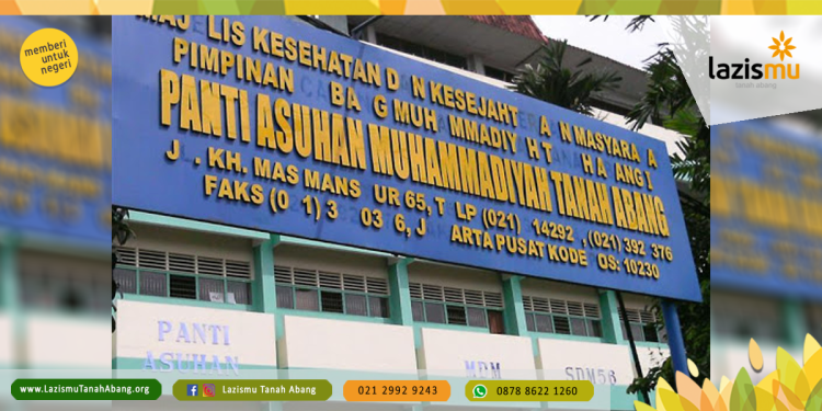 Banner program Donasi Anak Asuh Panti Asuhan Muhammadiyah Tanah Abang 