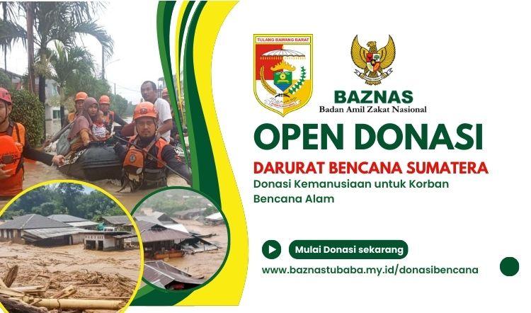 Banner program Donasi Kemanusiaan untuk Korban Bencana Alam