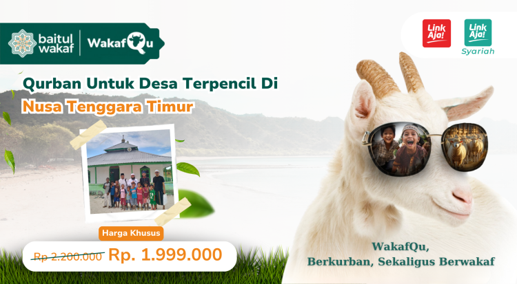 Banner program Qurban Kambing NTT
