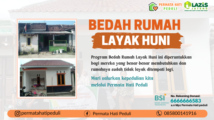Banner program BEDAH RUMAH LAYAK HUNI