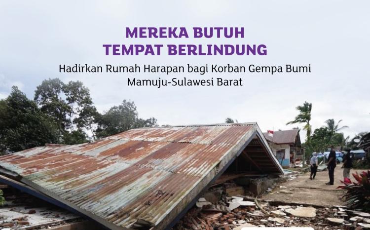 Banner program Miris, Ribuan Warga Mamuju Tinggal di Tenda Tak Layak