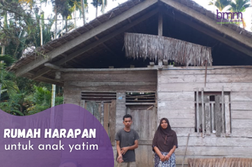 Banner program Wujudkan Rumah Harapan Untuk Anak Yatim 