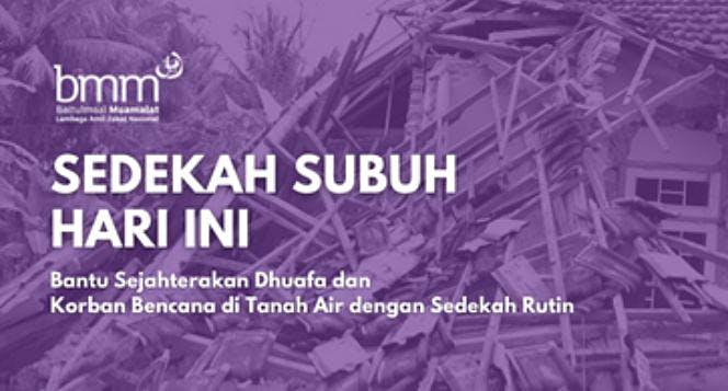 Banner program Darurat Banjir, Ayo Berbagi Untuk Sesama