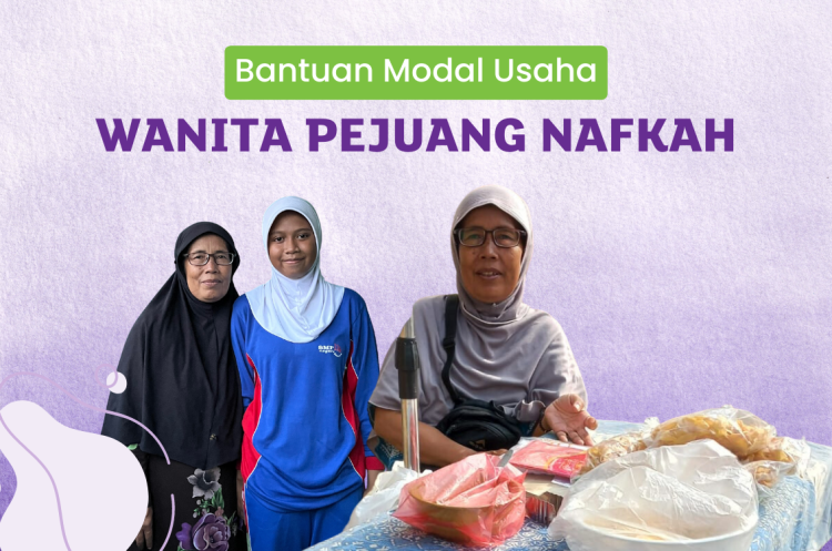 Banner program Bantuan Modal untuk Wanita Pejuang Nafkah