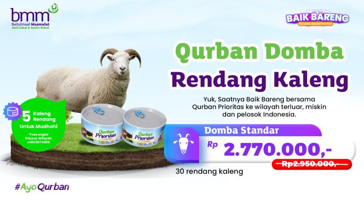 Banner program Qurban Domba Rendang Kaleng 