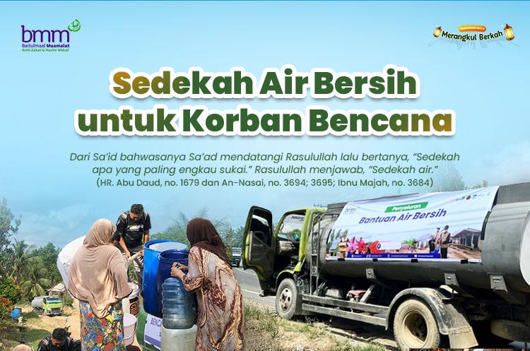 Banner program Krisis Air Bersih, Selamatkan Warga dari Kekeringan