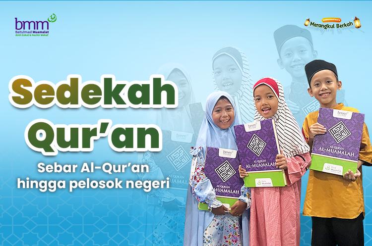 Banner program Sedekah Jariyah 10.000 Al-Quran ke Pelosok
