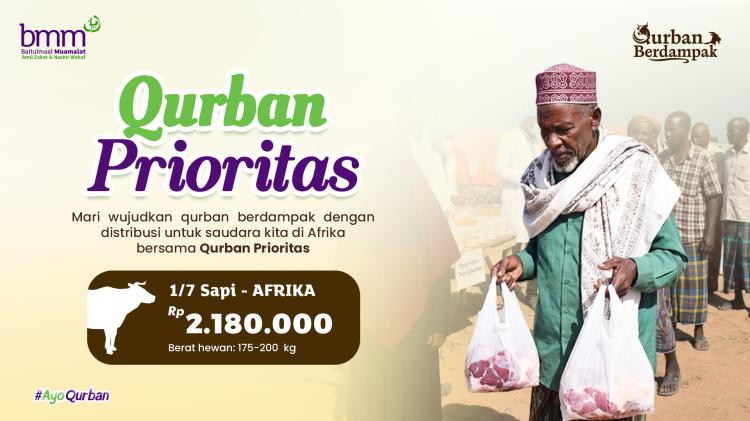 Gambar banner Qurban Prioritas Sepertujuh Sapi Afrika