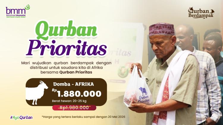 Banner program Qurban Domba Afrika