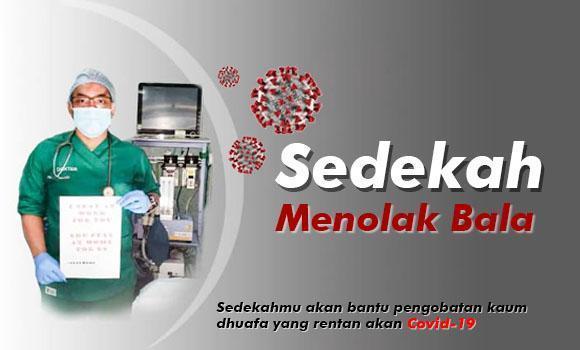Banner program sedekah Menolak Bala Pandemi