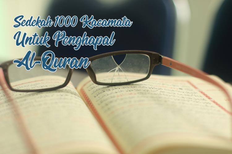 Banner program Sedekah Kacamata Untuk Penghapal Al-Quran
