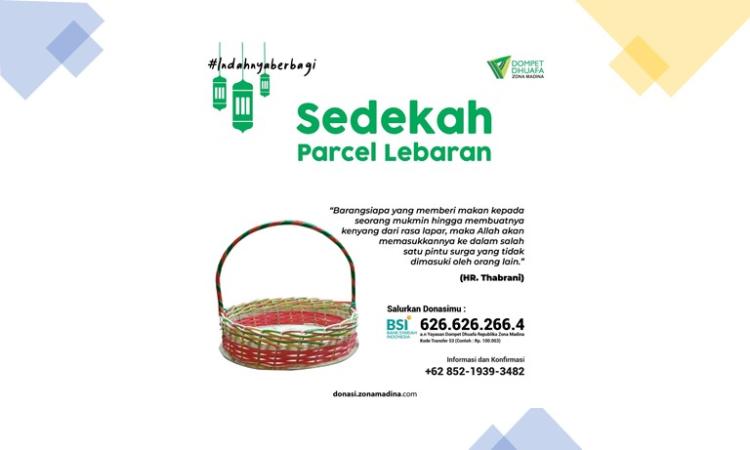 Banner program Berbagi Parcel di Hari Raya