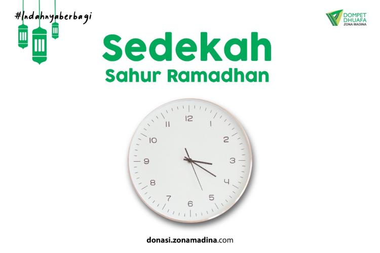 Banner program Sedekah Sahur Ramadhan