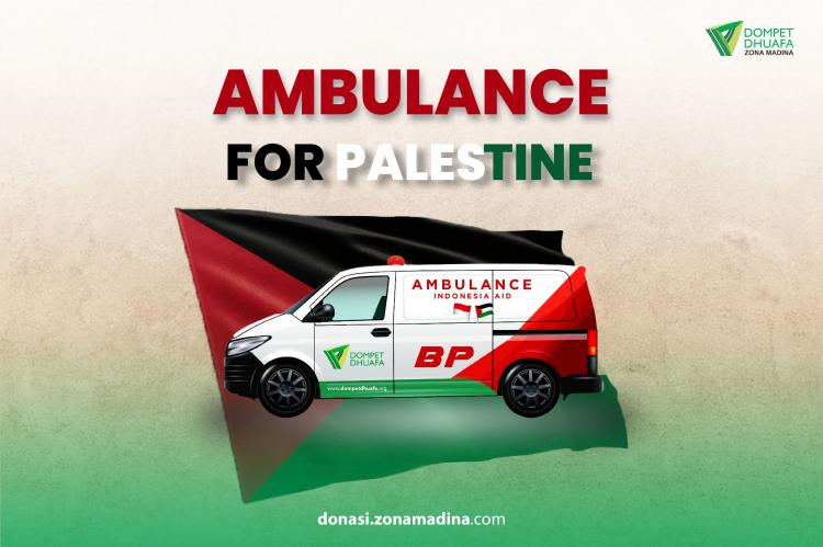 Banner program Ambulance for Palestine