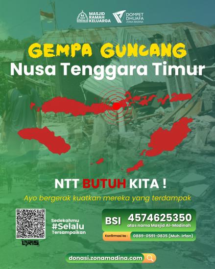 Gambar banner Ayo bergerak kuatkan mereka yang terdampak bencana gempa di NTT