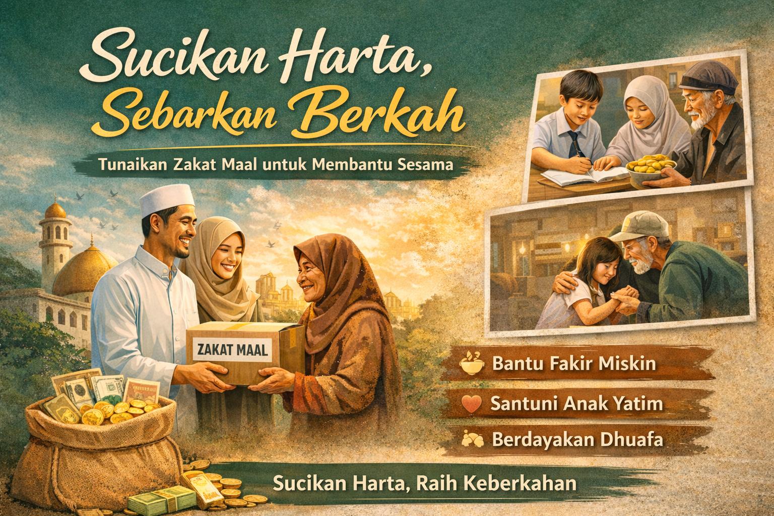 Banner program Tunaikan Zakat Maal untuk Hidup yang Lebih Berkah  Bermakna