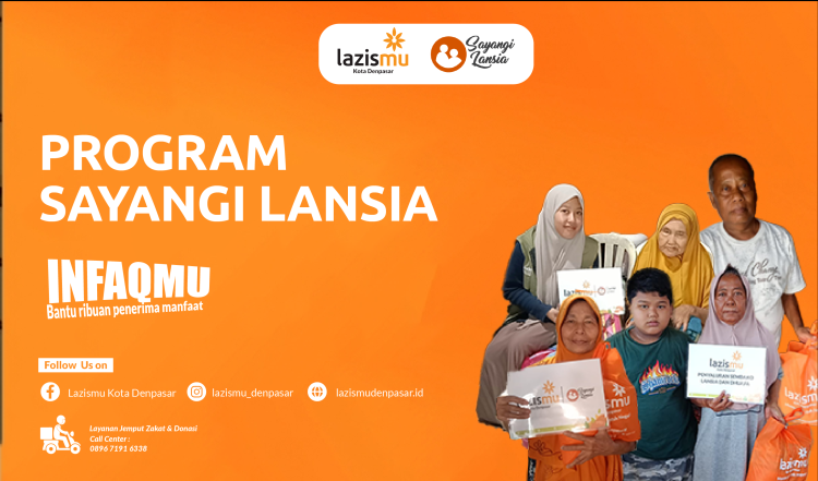 Banner program Program Sayangi Lansia, Ringankan Langkah Hidupnya