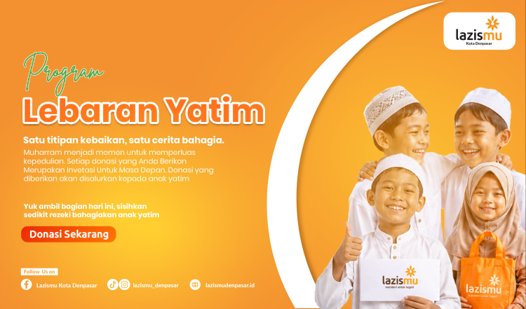 Gambar banner Lebaran Yatim - Bahagiakan Anak Yatim di Bulan Muharram