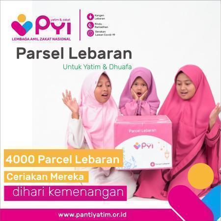 Banner program Parcel Lebaran Untuk Yatim dan Dhuafa