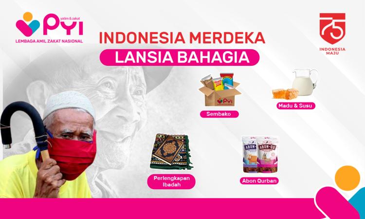 Banner program Indonesia Merdeka Lansia Bahagia