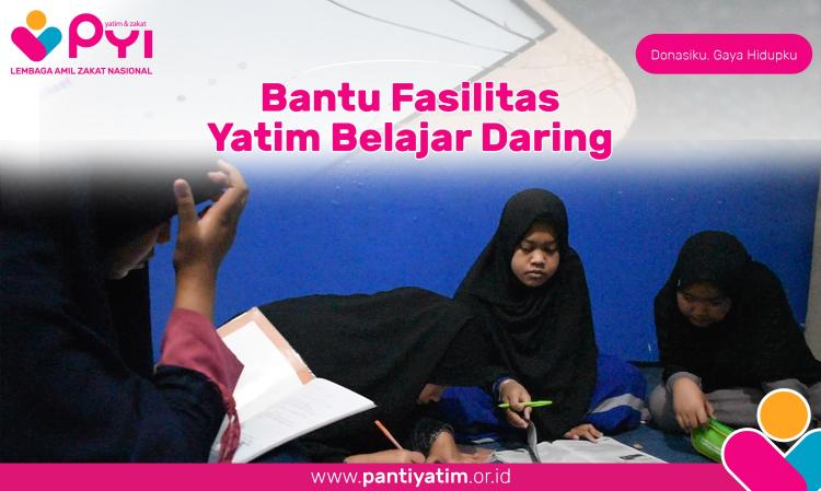 Banner program Bantu Fasilitasi Belajar Daring Yatim dan Dhuafa