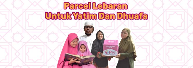 Banner program Parsel Lebaran untuk Yatim dan Dhuafa