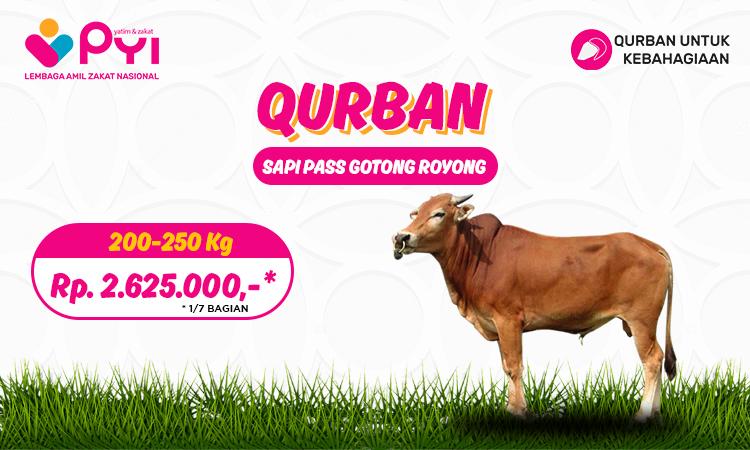 Banner program Qurban Kebahagiaaan Sapi Gotong Royong