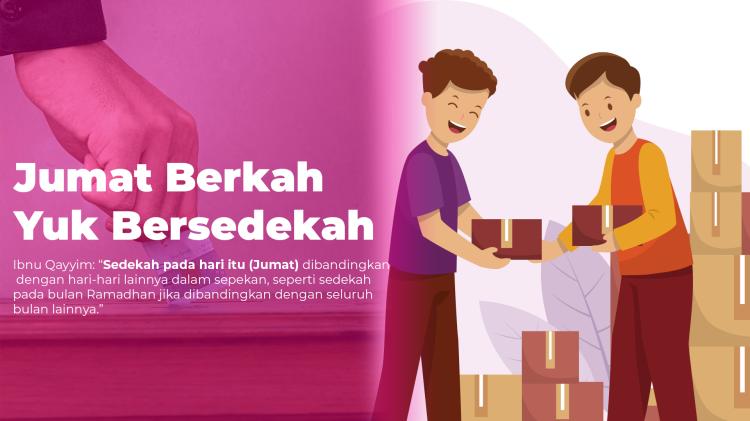 Banner program Jumat Berkah Dengan Bersedekah