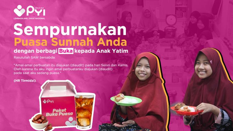 Banner program Sedekah Puasa Sunah