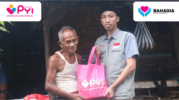 Banner program Ladang Pahala Bantu Abah Yusuf Dan Lansia Prasejahtera Lainnya