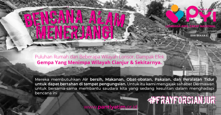 Gambar banner Bantu Korban Bencana Gempa Bumi Cianjur